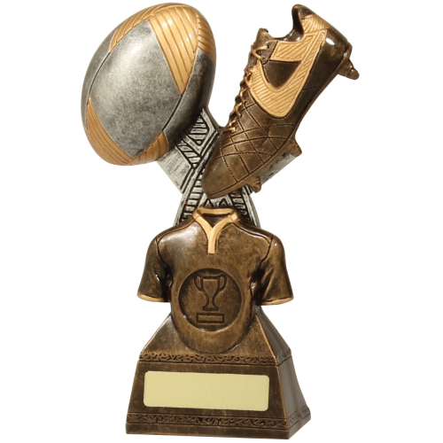 14239C Rugby Trophy 180mm