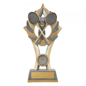 11B-FIN57G Badminton Trophy 200mm